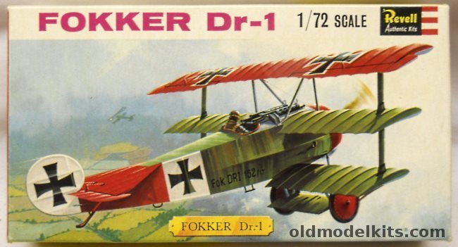 Revell 1/72 Fokker DR-1 - Great Britain Issue, H652 plastic model kit